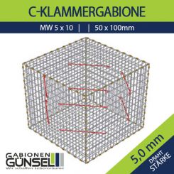 Gabione 150 x 100 x 50 Typ D Mw 5 x 10 
