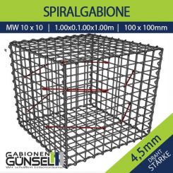 Gabione 100 x 100 x 100 Typ D  Mw 10 x 10 