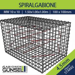 Gabione 150x100x100 Typ D Mw 10x10 cm 