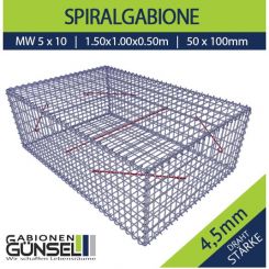 Gabione 150 x 100 x 50 Typ B Mw 5 x 10 