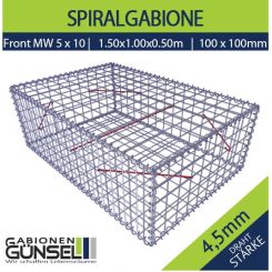 Gabione100 x 150 x 50 Typ D Mw 10 x 10 F5 