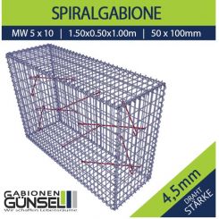 Gabione 150 x 50 x 100 Typ C  Mw 5 x 10 