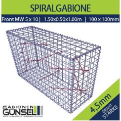 Gabione 150 x 50 x 100 Typ D  Mw 10 x 10  F5 
