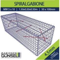 Gabione 150 x 50 x 50 Typ D Mw 5 x 10 