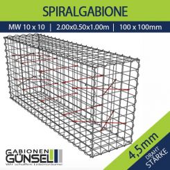 Gabione 200 x 50 x 100 Typ A Mw 10 x 10 