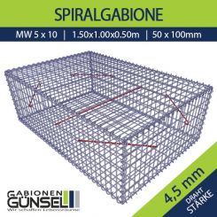 Gabione 100 x 150 x 50 Typ D  Mw 5 x 10 