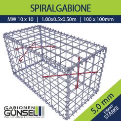 Gabione 100 x 50 x 50 Typ A 