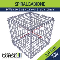 Gabione 50 x 50 x 50 Typ D  5 x 10 