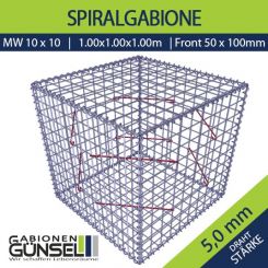 Gabione 100 x 100 x 100 Typ D Mw 10 x 10 F5 