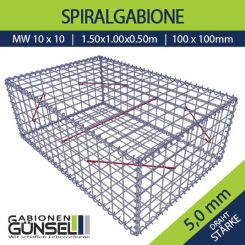 Gabione 100 x 150 x 50 Typ D Mw 10 x 10 