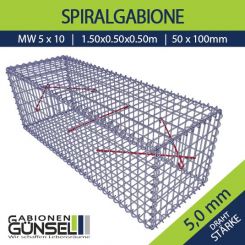 Gabione 150 x 50 x 50 Typ A Mw 5 x10 