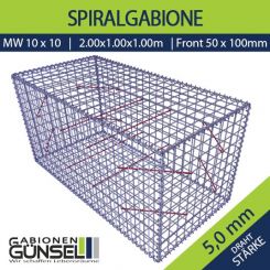 Gabione 100 x 200 x 100 Typ B Mw 10 x 10 F5 