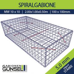 Gabione 200 x 100 x 50 Typ B Mw 10 x 10 