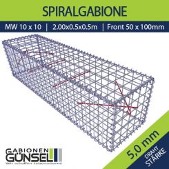 Gabione 200 x 50 x 50 Typ D Mw 10 x10 F5 