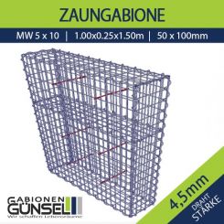 Zaungabione 100 x 25 x 150 