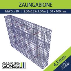 Zaungabione 200 x 25 x 150 