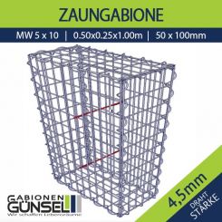 Zaungabione 50 x 25 x 100 Typ A 